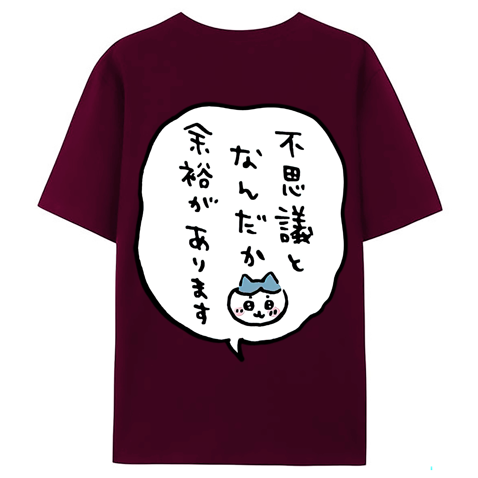 （画像用） ちいかわ ハチワレ Chii-kawa hachiware レディース半袖Tシャツ(バックプリント)
